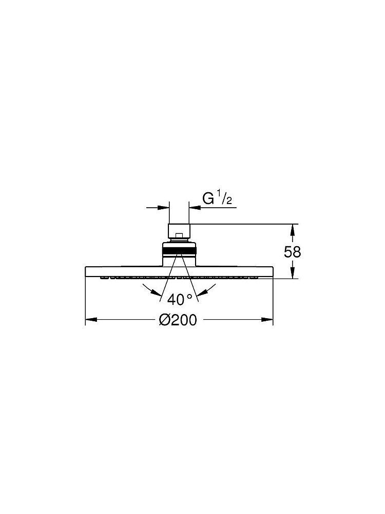 Grohe Tepe Duşu New Tempesta Krom 20 cm 27541001 - 2